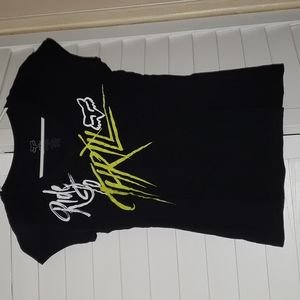 Fox Ride To Thrill v-neck tee